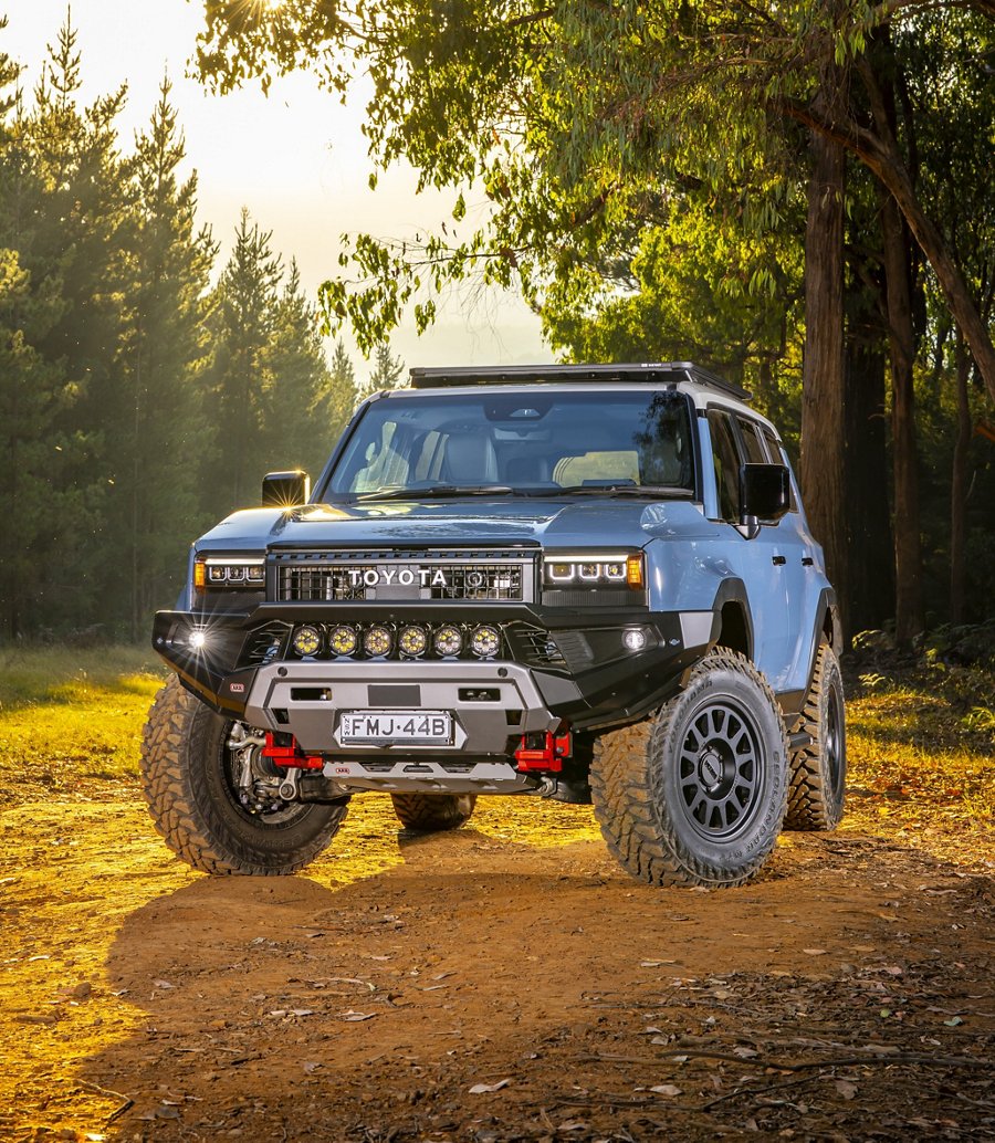 Toyota Prado equipada con protección frontal ARB